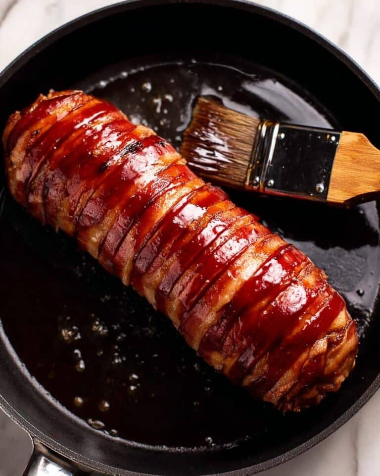 Bacon-Wrapped Honey Glazed Pork Tenderloin Recipe